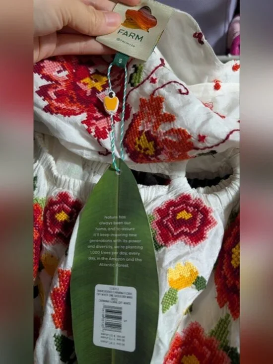 Farm Rio Embroidered Carmina Floral Maxi Dress - Picture 9 of 16